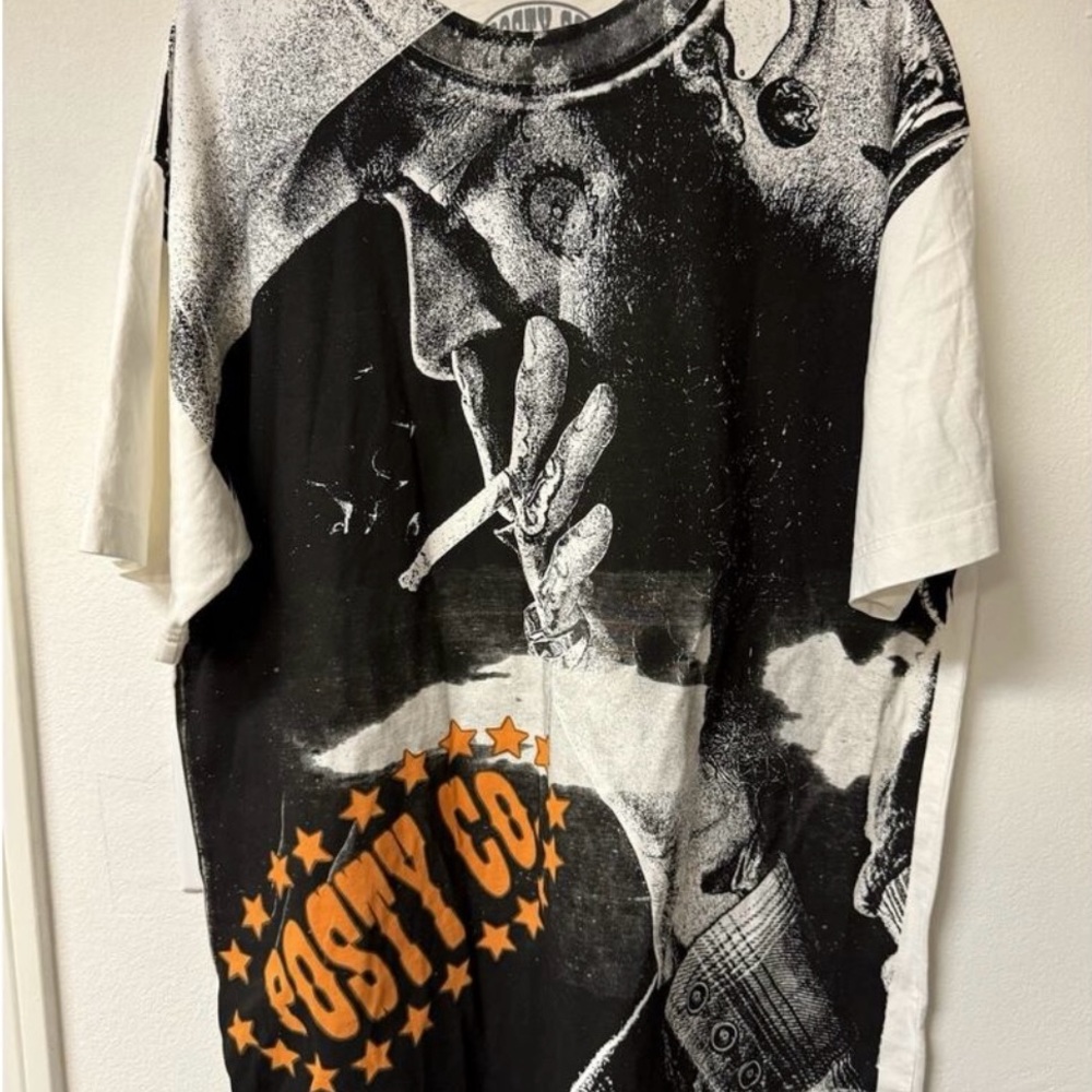 Black and White Graphic Men's Shirt